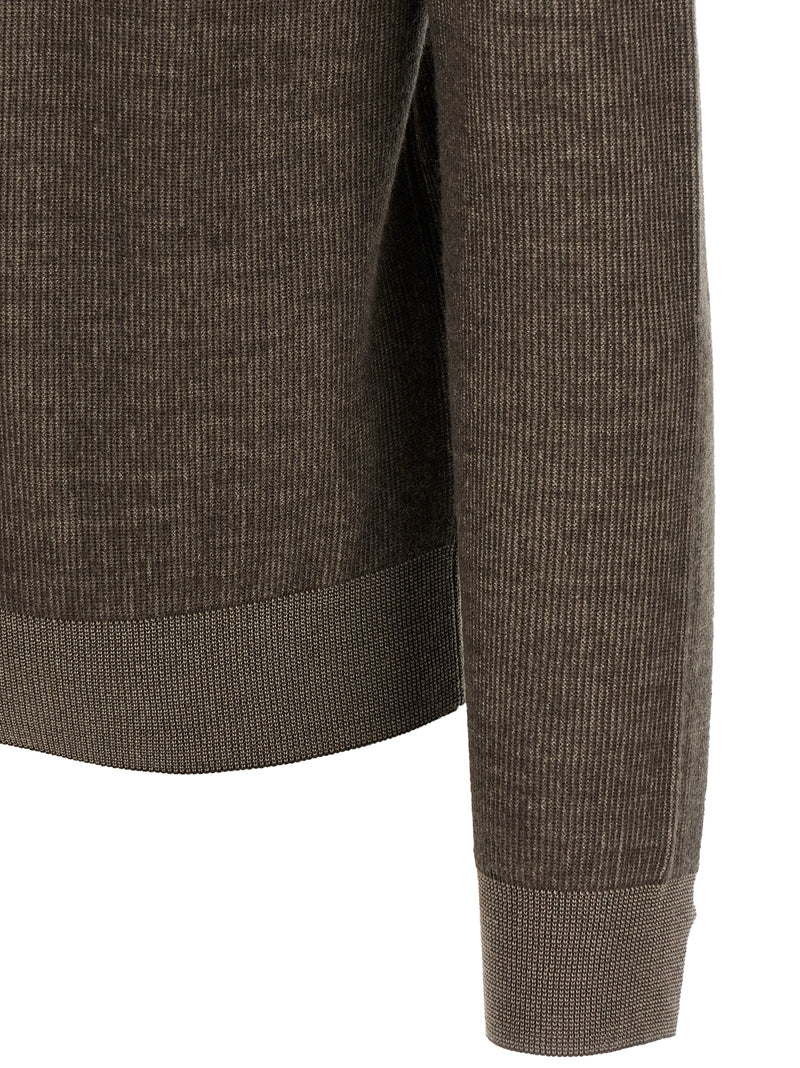 Cardigan Brioni en cachemire marron