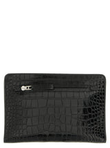 Tom Ford Black Calfskin Clutch Bag