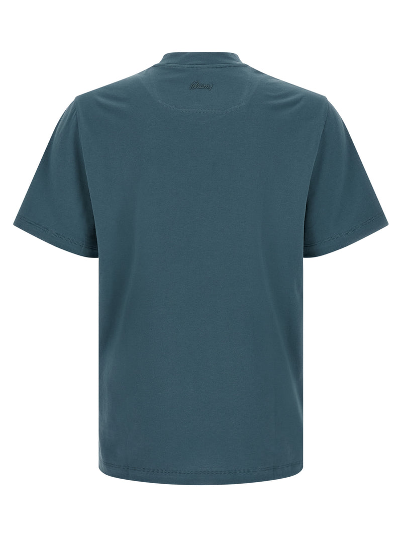 T-shirt Brioni en coton bleu