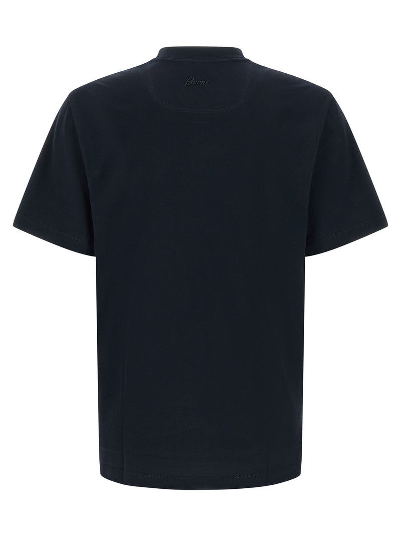 T-shirt Brioni en coton bleu