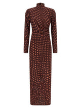 Stella McCartney Bordeaux Polyamide Long Dress