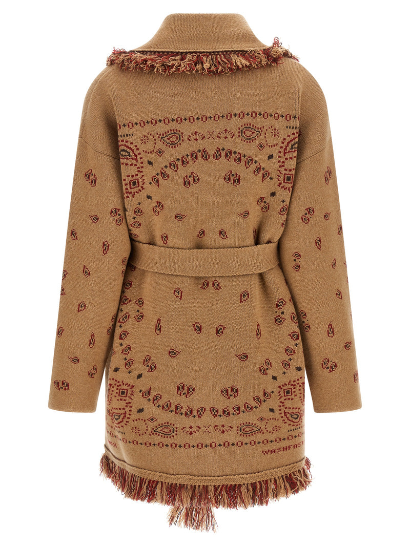 Alanui Beige Cashmere Cardigan