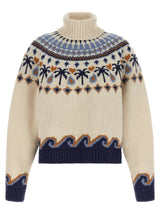 Alanui Multicolor Virgin Wool Cardigan