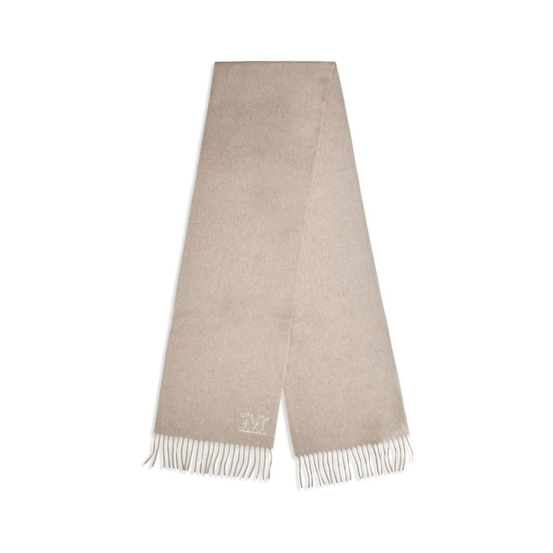 Max Mara Beige Cashmere Scarf