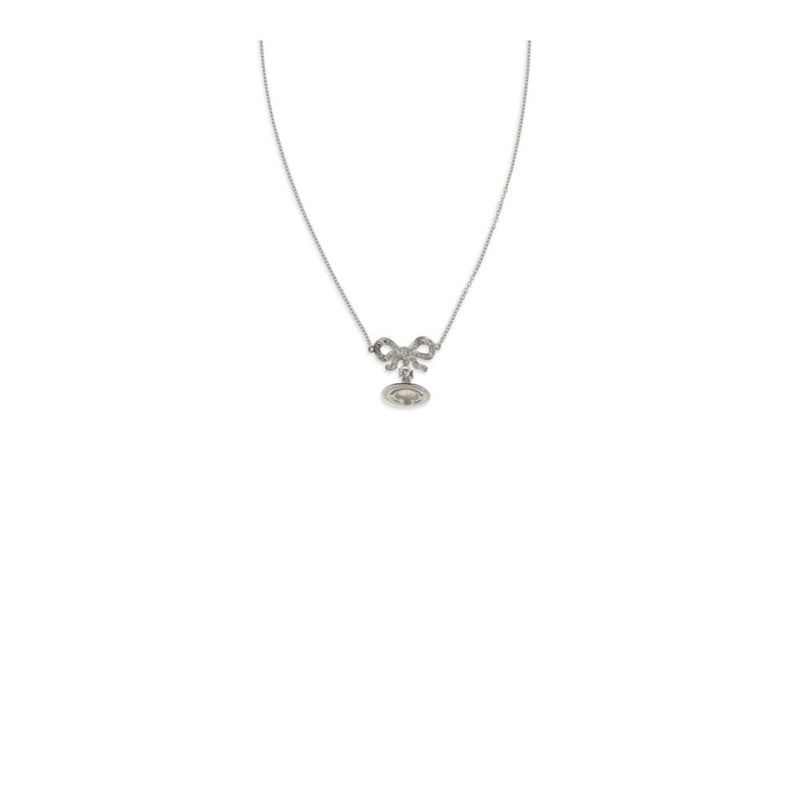 Vivienne Westwood Octavie Silver Necklace with Synthetic Pearls