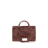 Balenciaga Bordeaux Lamb Ovis Aries Aries Handbag
