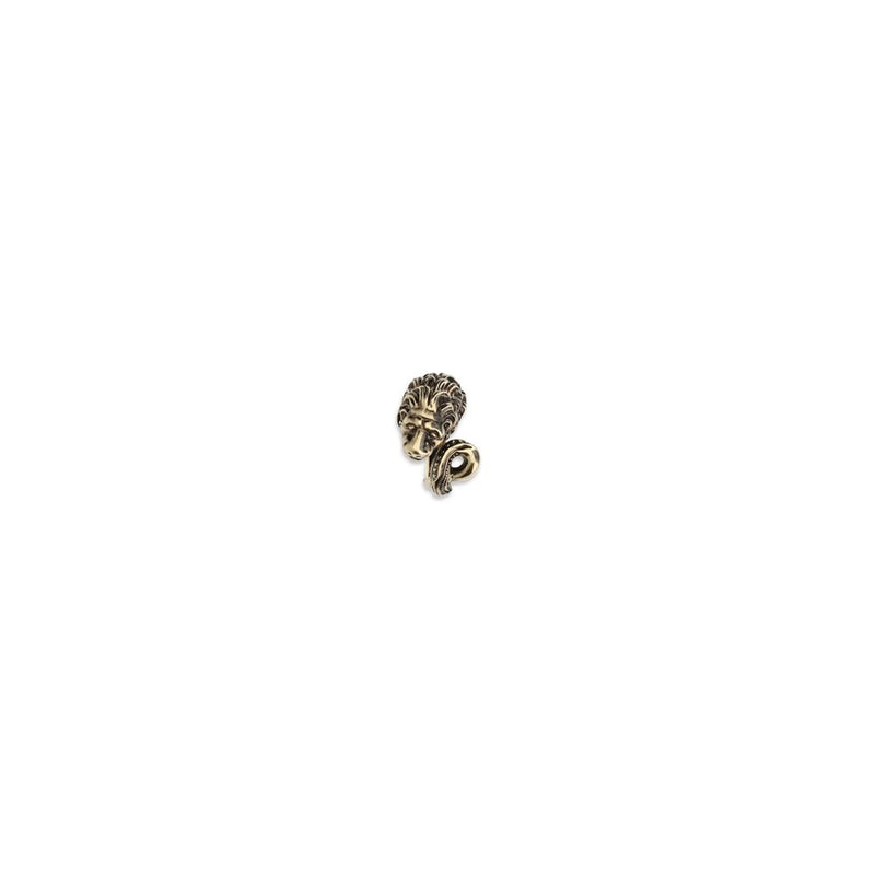 Valentino Garavani Gold Metal Ring with Lion Head Design