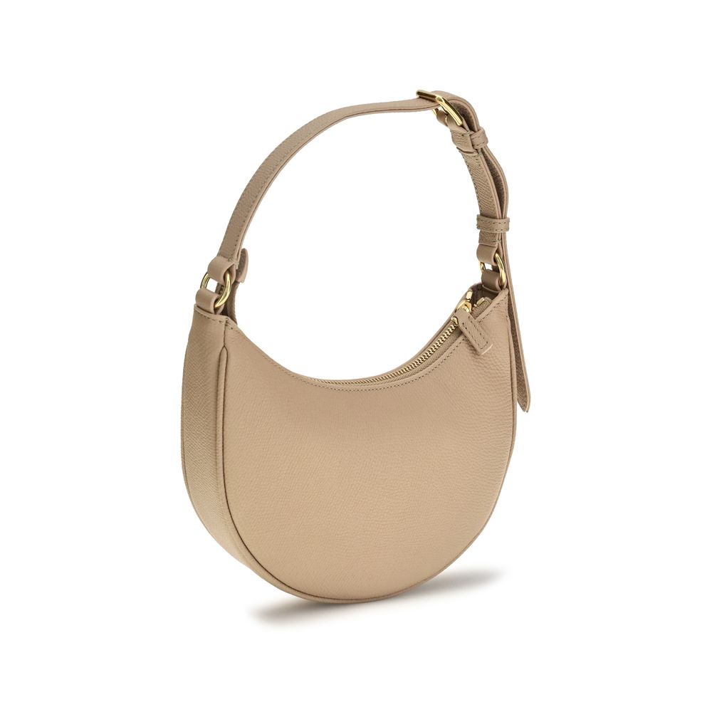 Valentino Garavani Beige Calf Leather Bos Taurus Shoulder Bag