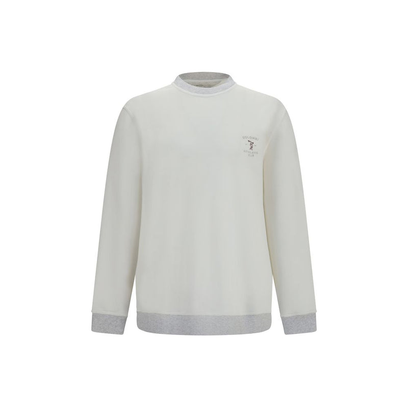 Brunello Cucinelli White Cotton Sweatshirt