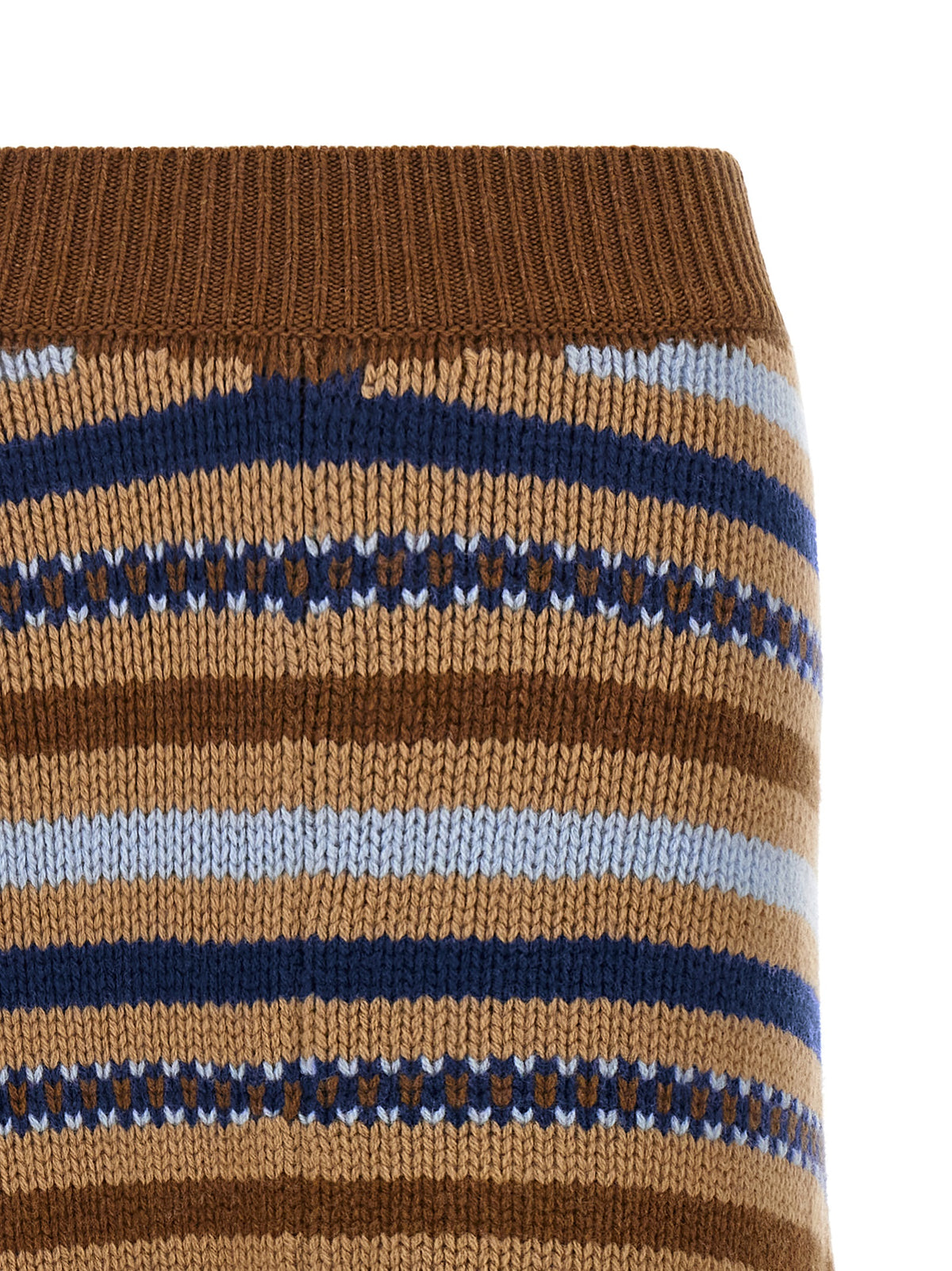 Alanui Multicolor Virgin Wool Midi Skirt