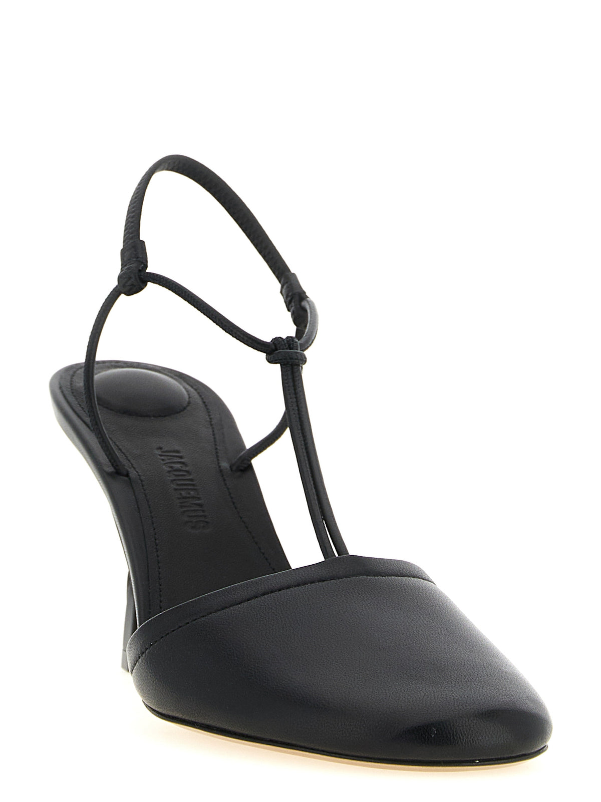 Jacquemus Black Lamb Leather High Heel Pumps