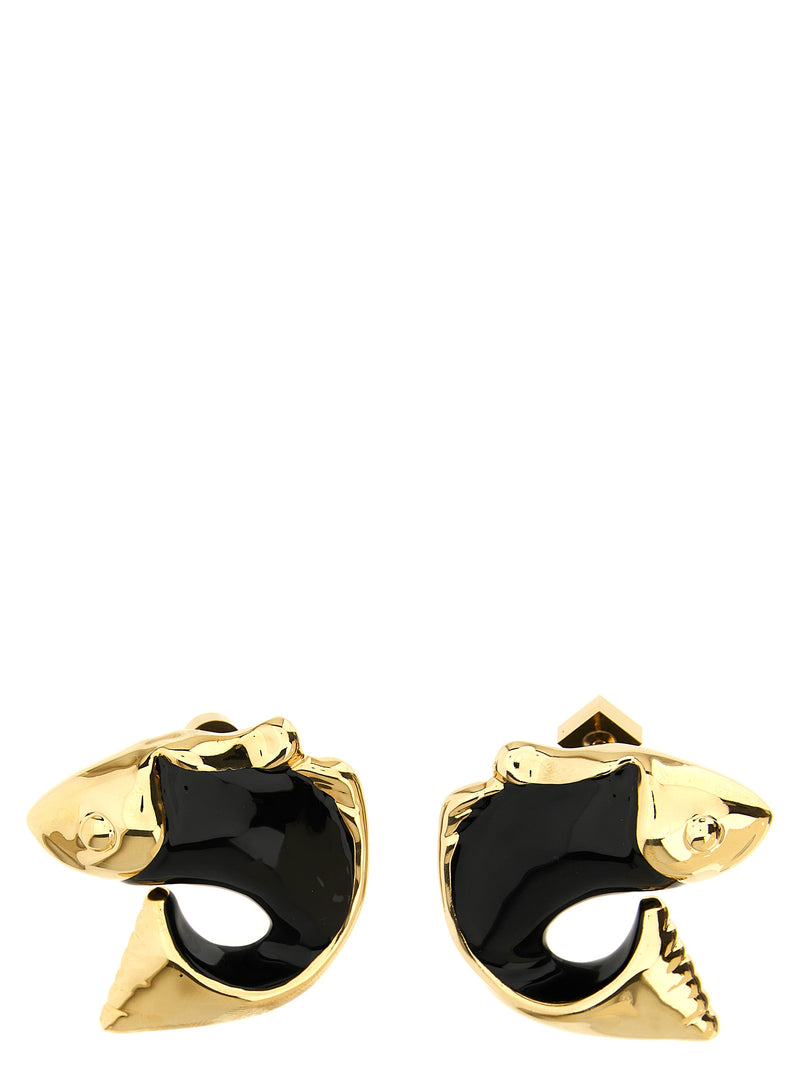 Jacquemus Les Boucles Poisson Black Copper Earrings