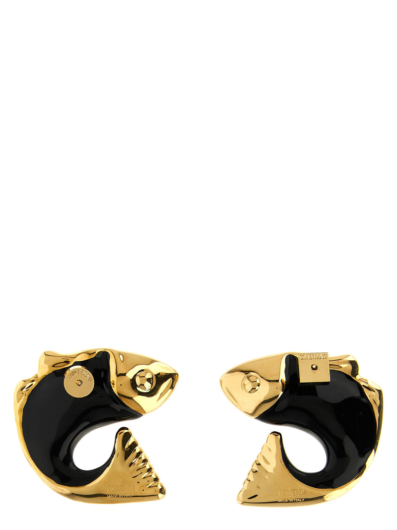 Jacquemus Les Boucles Poisson Black Copper Earrings