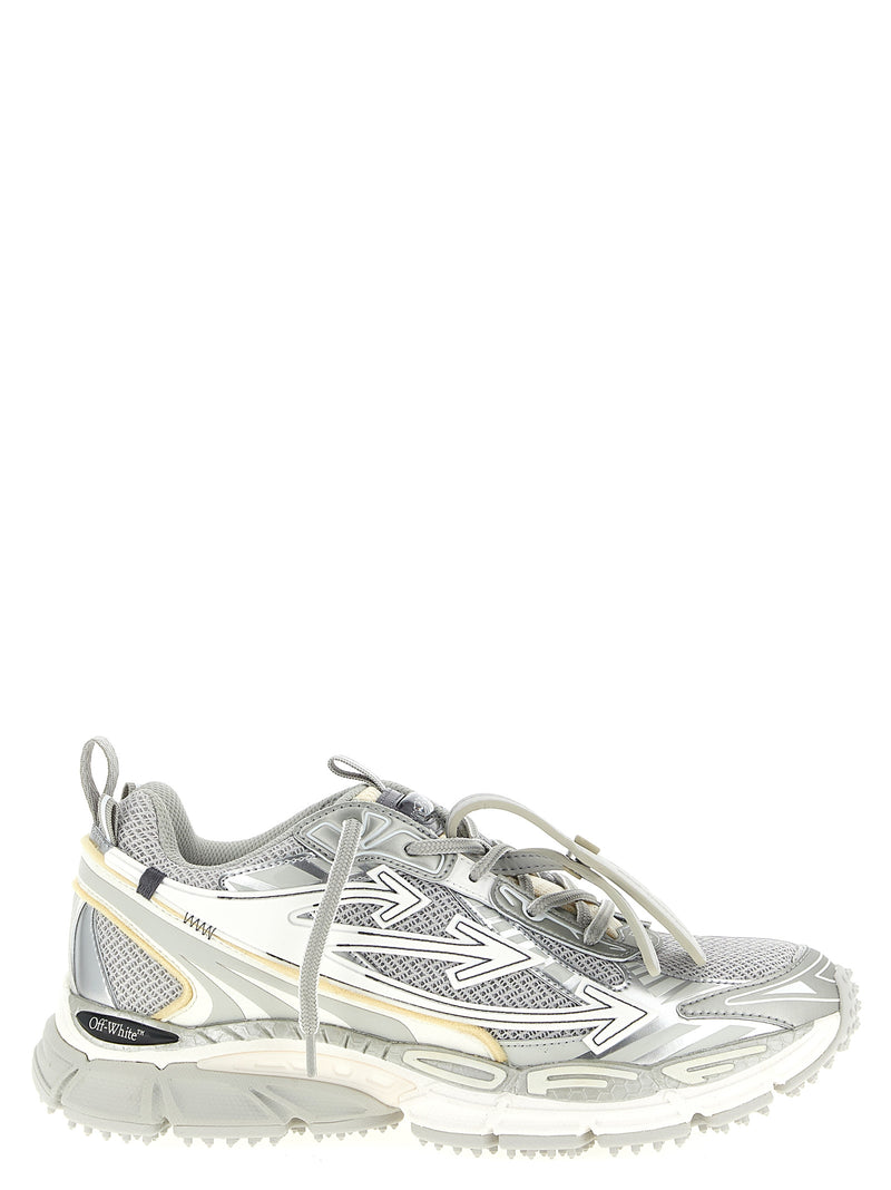 Off-White Be Right Back Silver Athletic Sneakers for Men