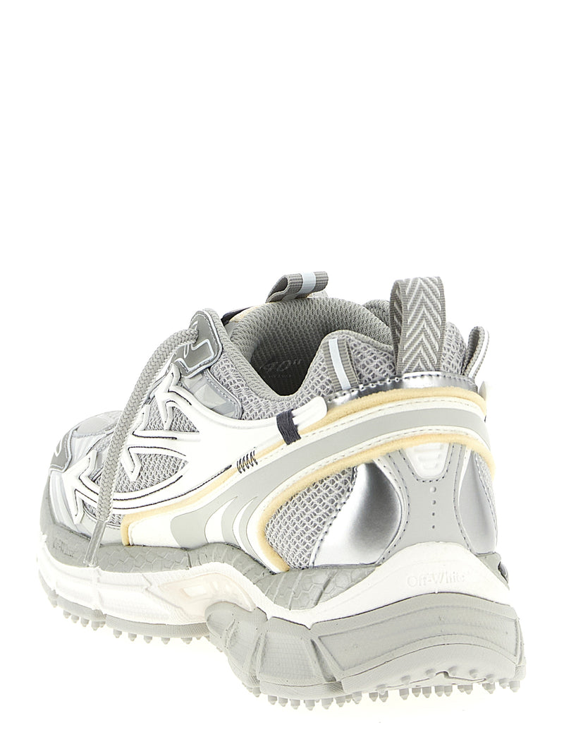 Off-White Be Right Back Silver Athletic Sneakers for Men