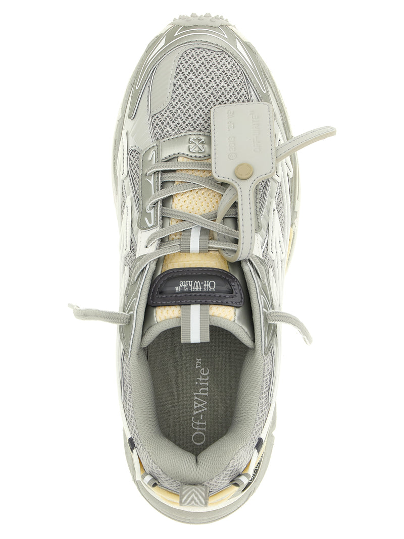 Off-White Be Right Back Silver Athletic Sneakers for Men