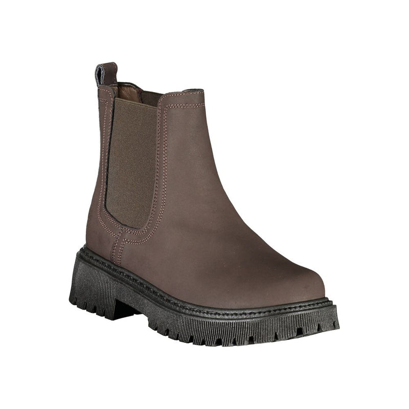 U.S. POLO ASSN. Brown Polyethylene Ankle Boots for Women
