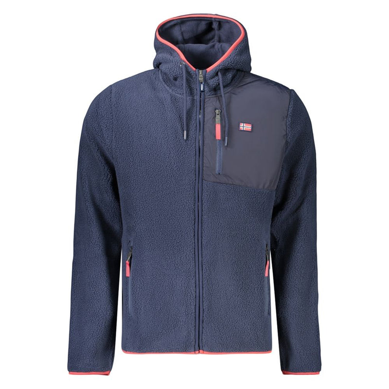 Sweat-shirt en polyester bleu Norvège 1963