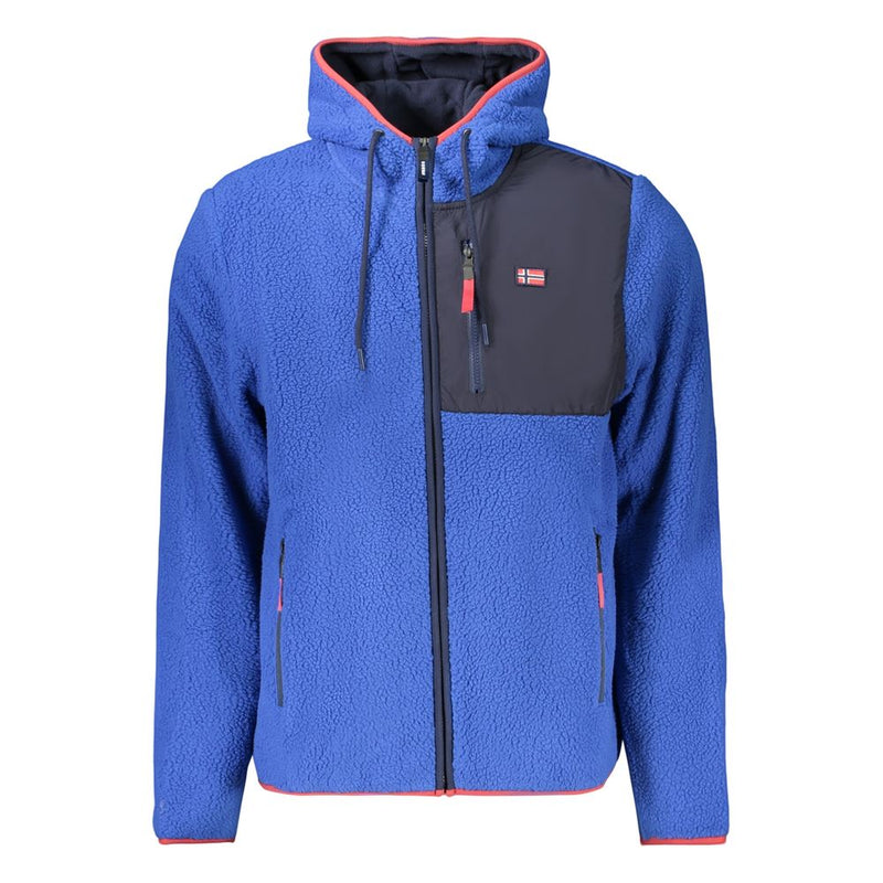 Sweat-shirt en polyester bleu Norvège 1963
