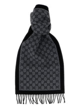 Gucci Gray Wool Scarf
