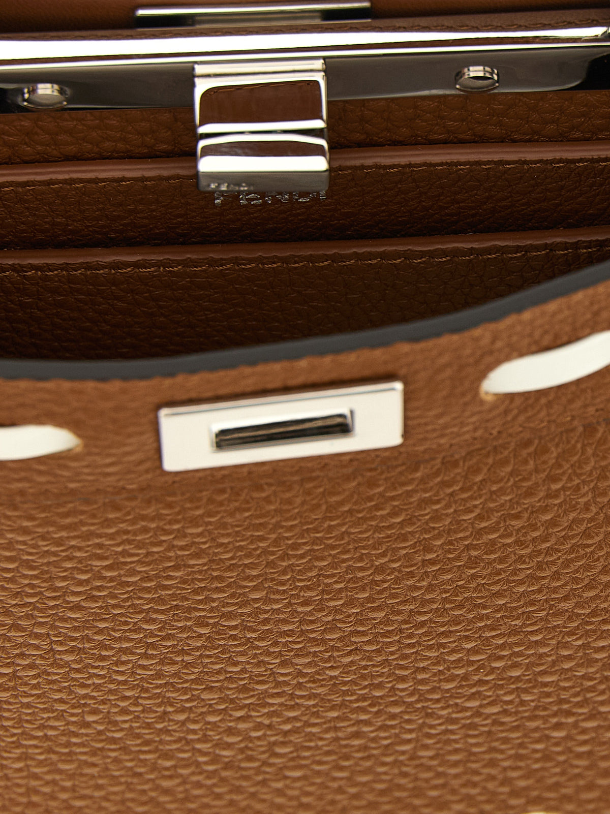 Fendi Brown Calfskin Handbag