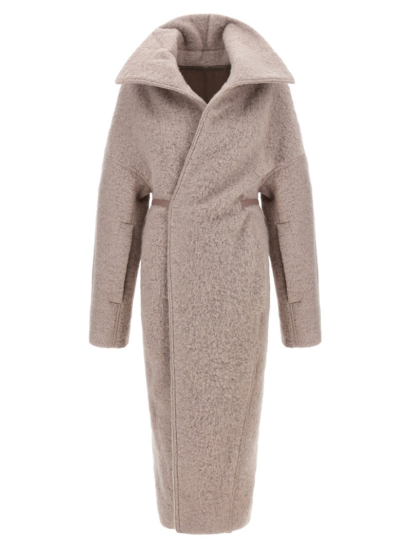 Manteau en marabout multicolore Rick Owens