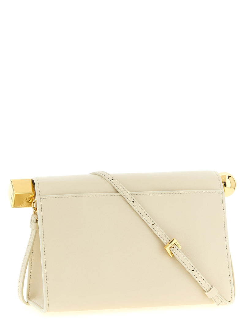 Jacquemus Pochette en cuir d'agneau blanc
