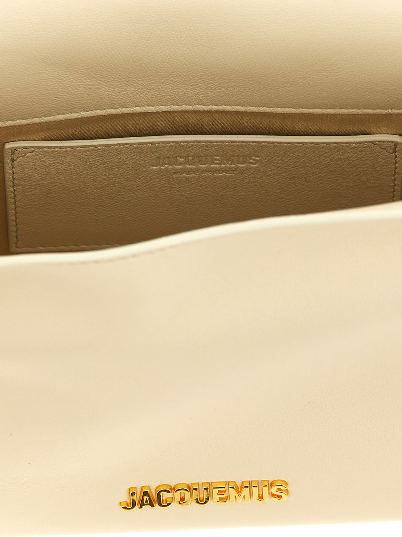 Jacquemus Pochette en cuir d'agneau blanc