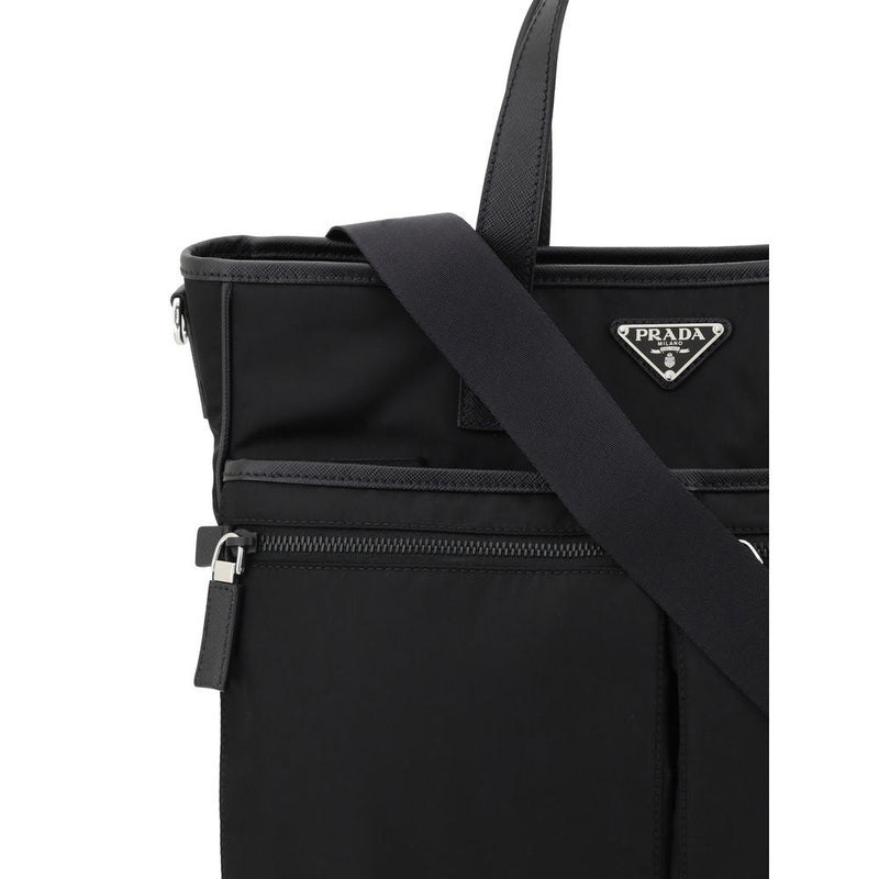 Sac bandoulière Prada en nylon noir