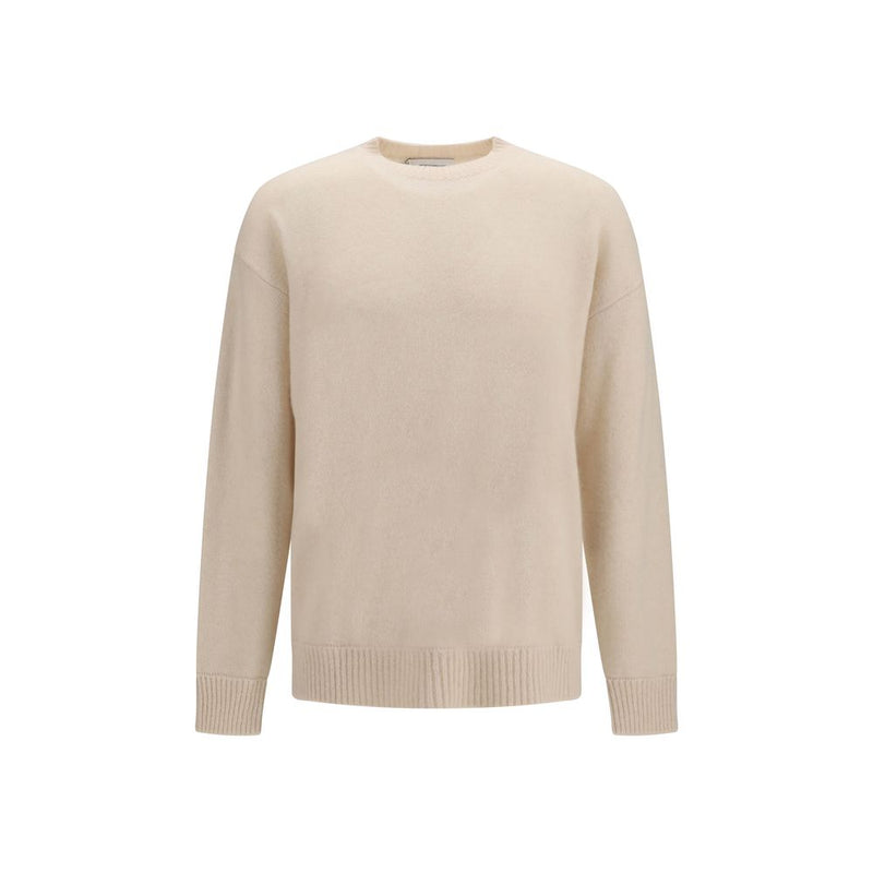 Sweat-shirt en cachemire beige Laneus