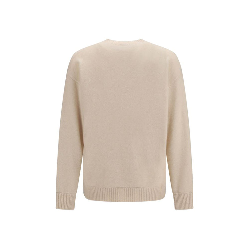 Sweat-shirt en cachemire beige Laneus