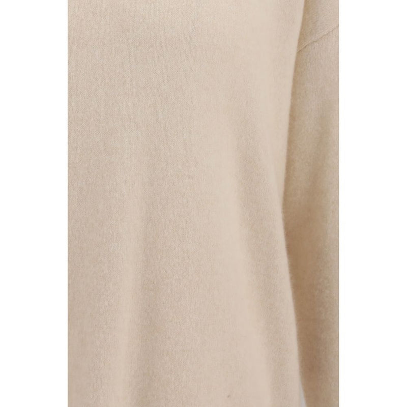 Sweat-shirt en cachemire beige Laneus