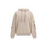 Off-White Beige Cotton Sweatshirt