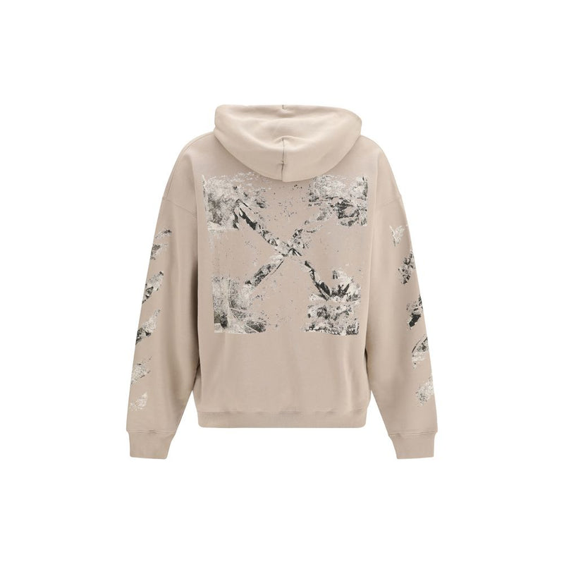 Sweat-shirt Off-White en coton beige