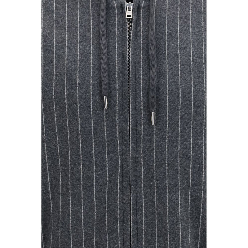 Sweat-shirt en coton gris Herno