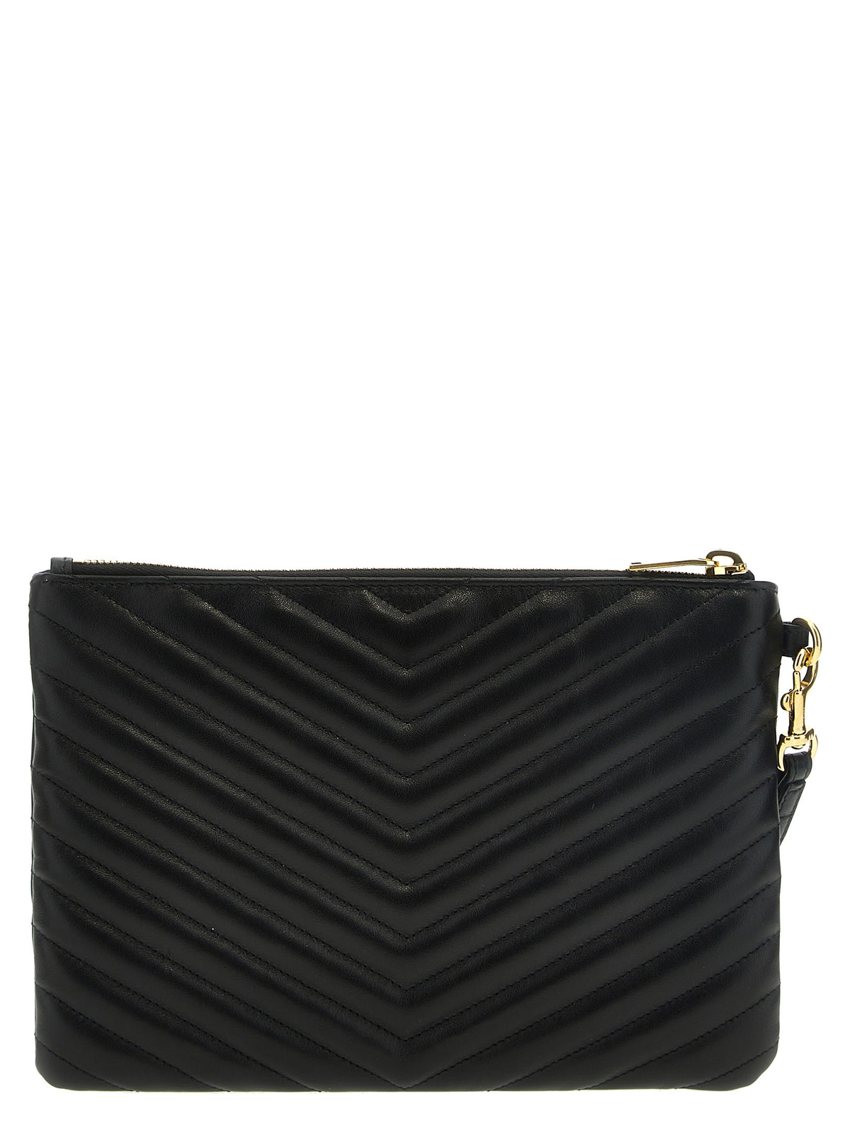 Saint Laurent Black Calfskin Clutch Bag