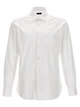 Barba Napoli White Cotton Blouse