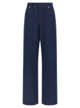 Fendi Blue Cotton Jeans Denim