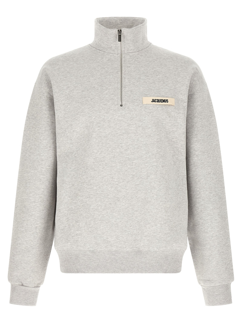 Sweat-shirt Jacquemus en coton gris