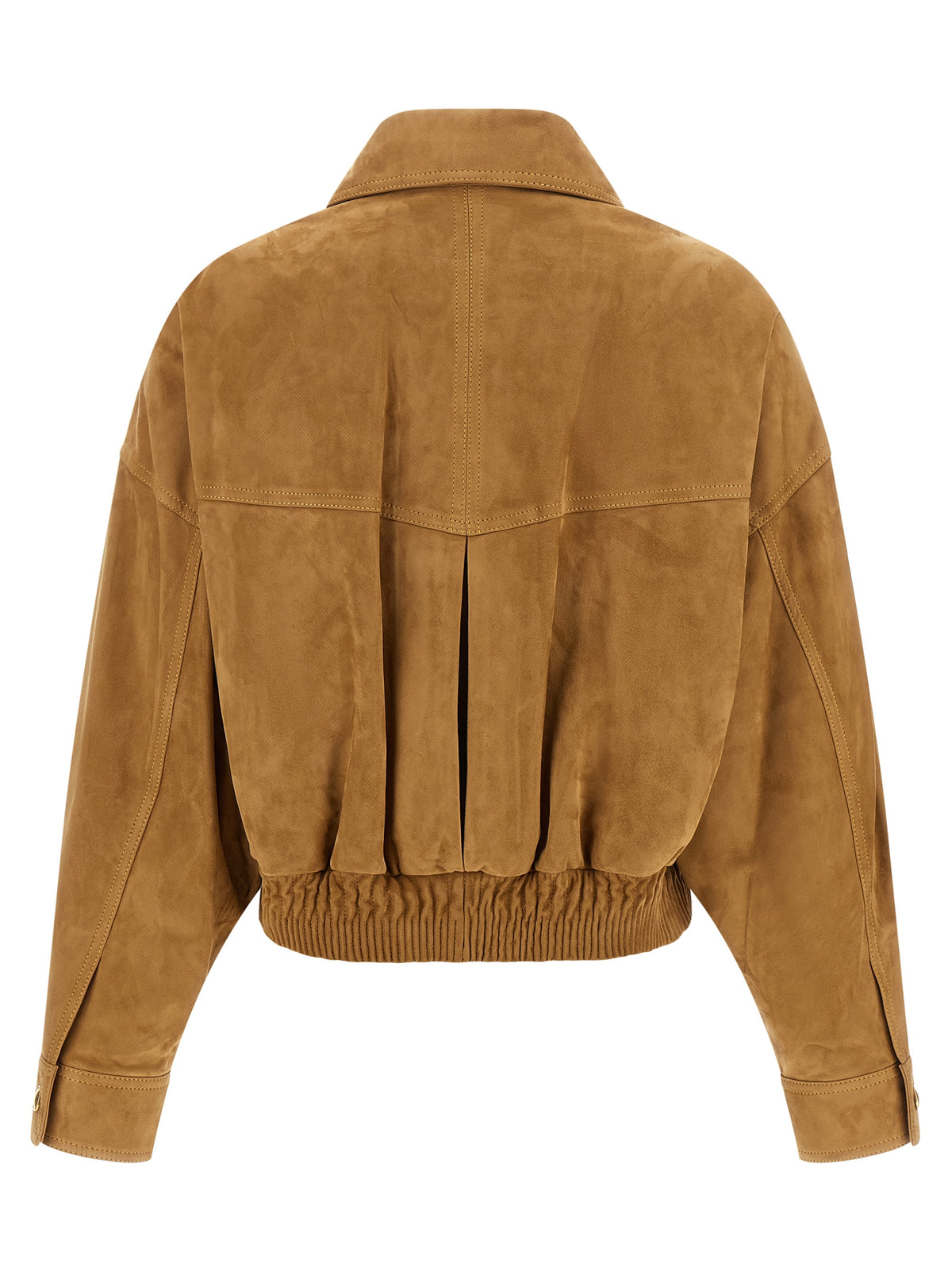 Versace Brown Lamb Leather Leather Jacket
