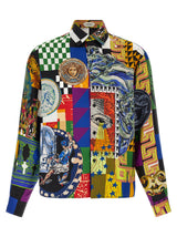 Versace Multicolor Silk Blouse