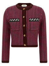Versace Multicolor Virgin Wool Cardigan