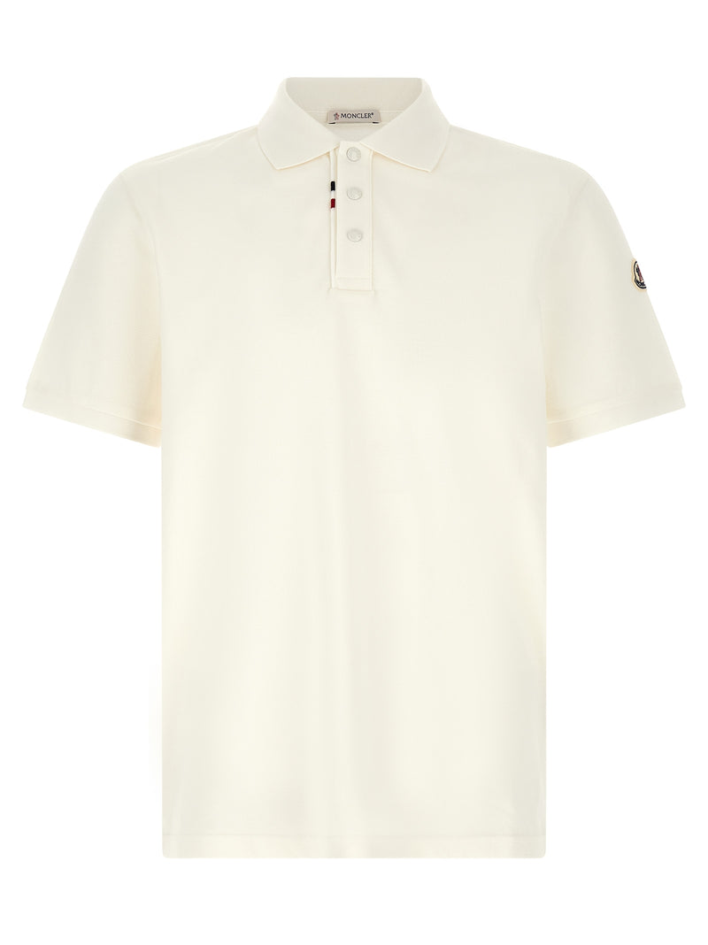 Moncler White Cotton Polo Shirt - Classic Fit & Timeless Style