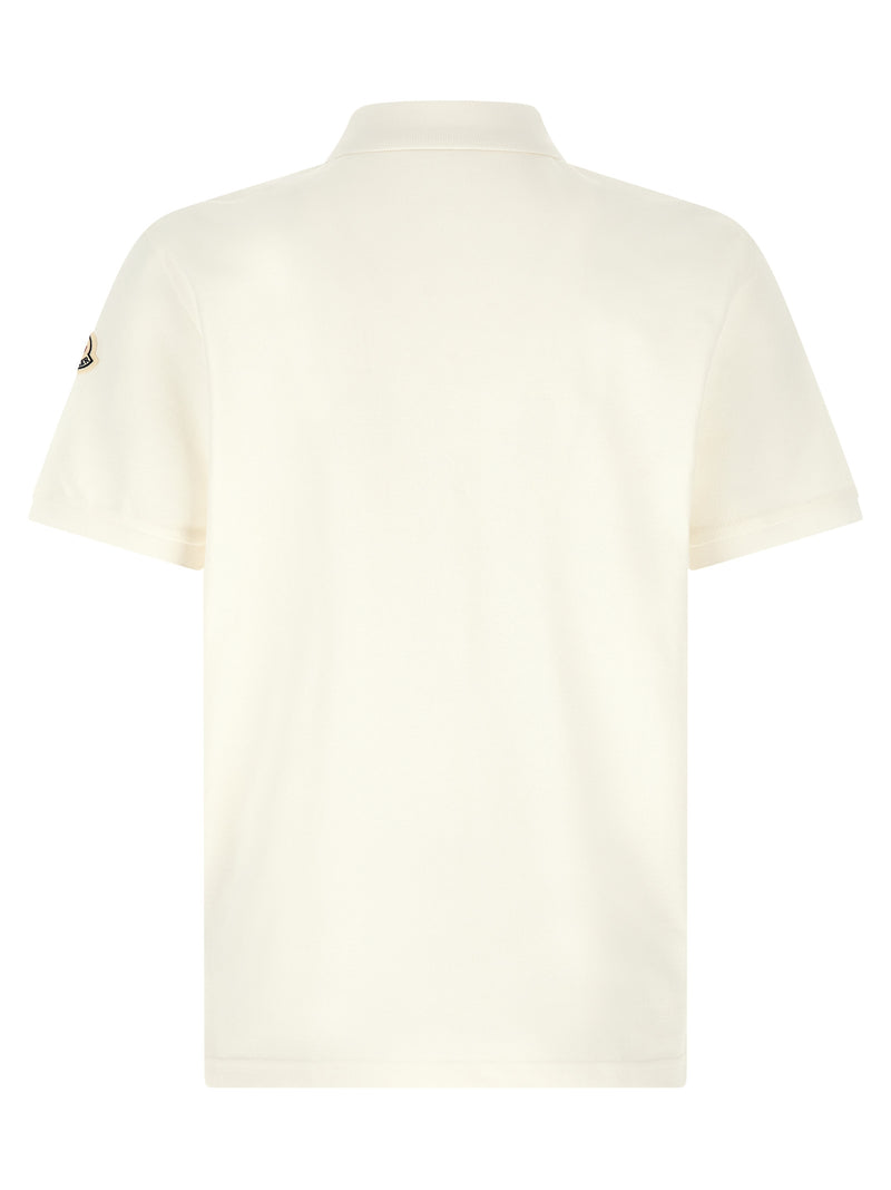 Moncler White Cotton Polo Shirt - Classic Fit & Timeless Style