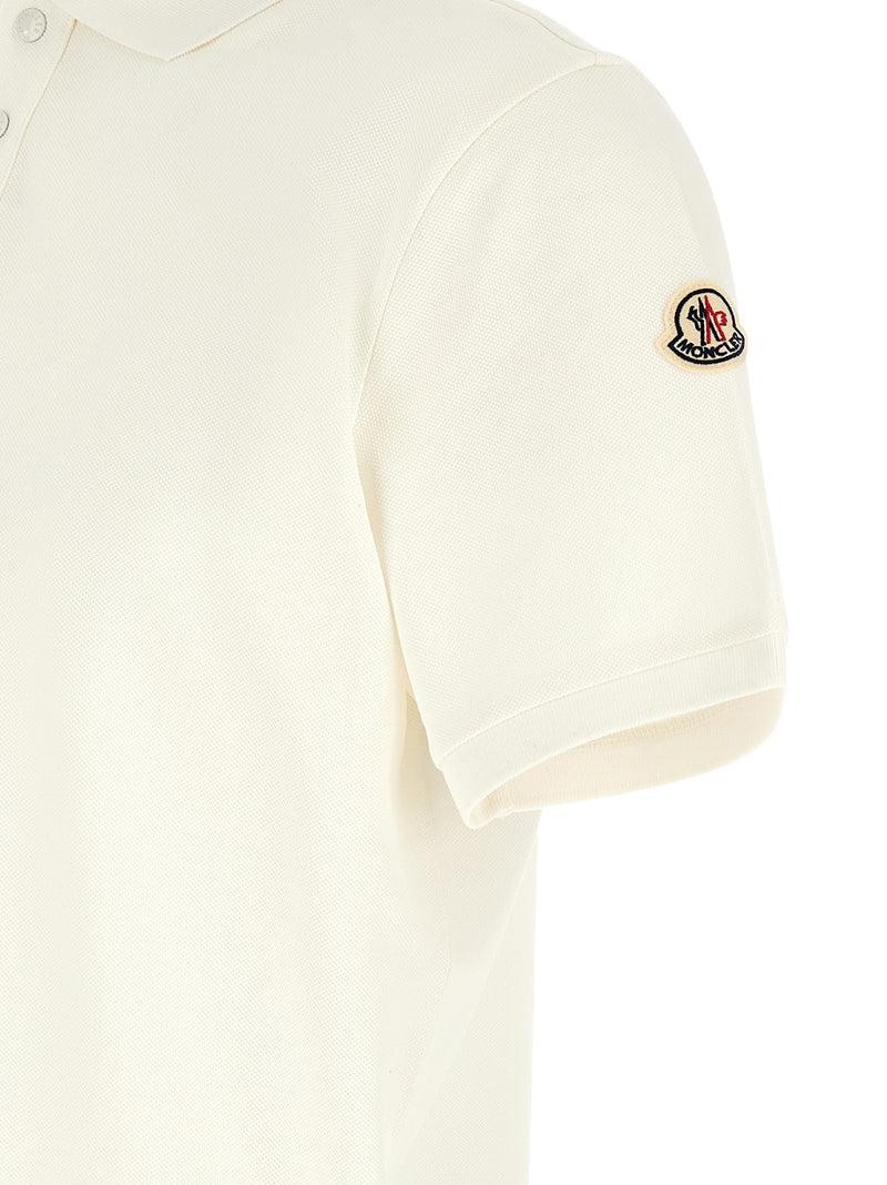 Moncler White Cotton Polo Shirt - Classic Fit & Timeless Style