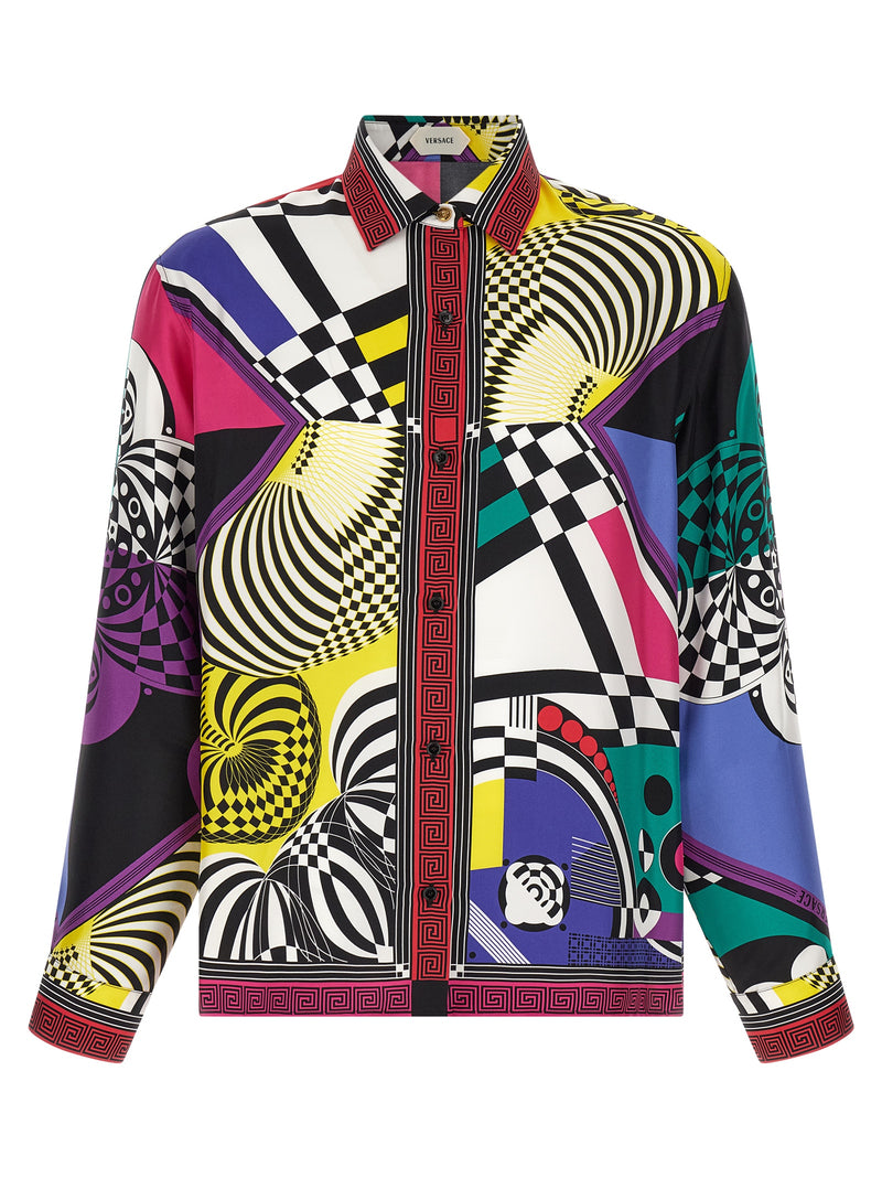 Versace Multicolor Silk Blouse - Elegant Italian Design