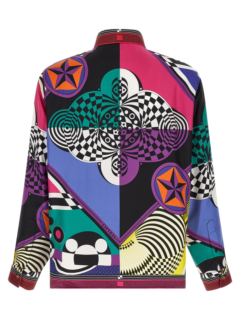 Versace Multicolor Silk Blouse - Elegant Italian Design
