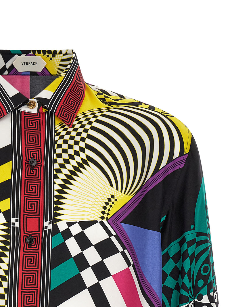 Versace Multicolor Silk Blouse - Elegant Italian Design