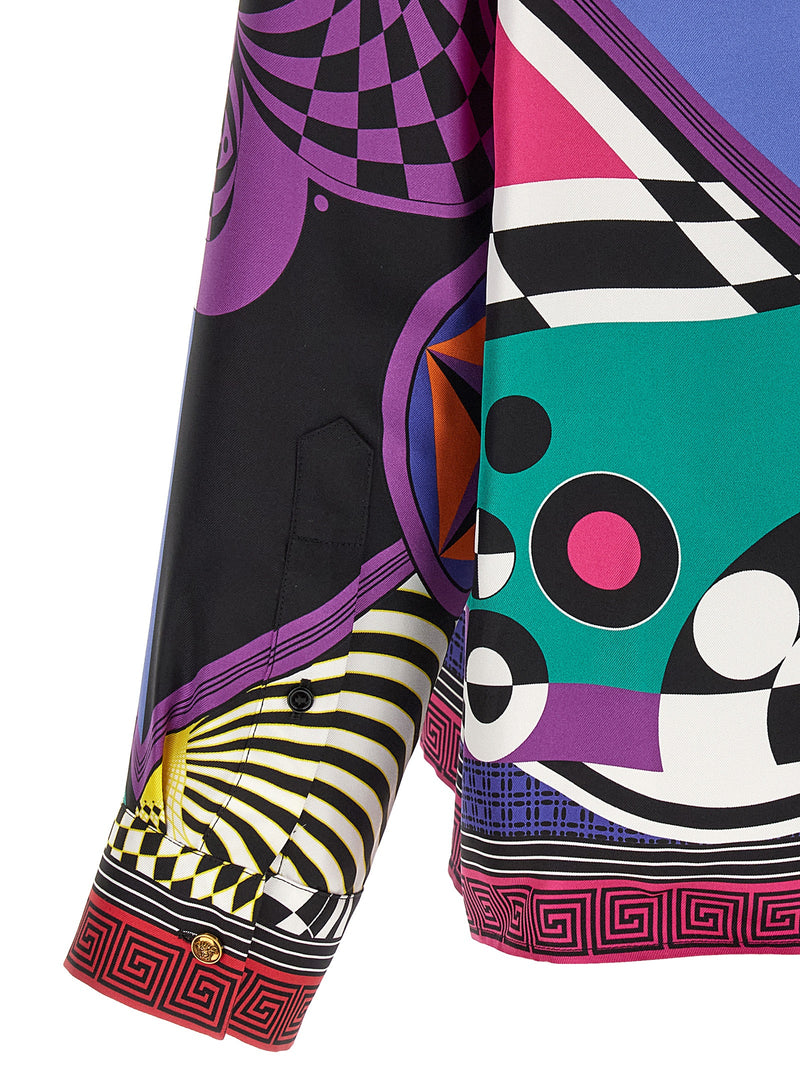 Versace Multicolor Silk Blouse - Elegant Italian Design