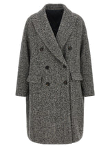 Brunello Cucinelli Gray Virgin Wool Coat